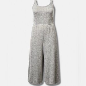 Torrid size 2 super soft plush shimmer wide leg lounge jumpsuit. New with tags